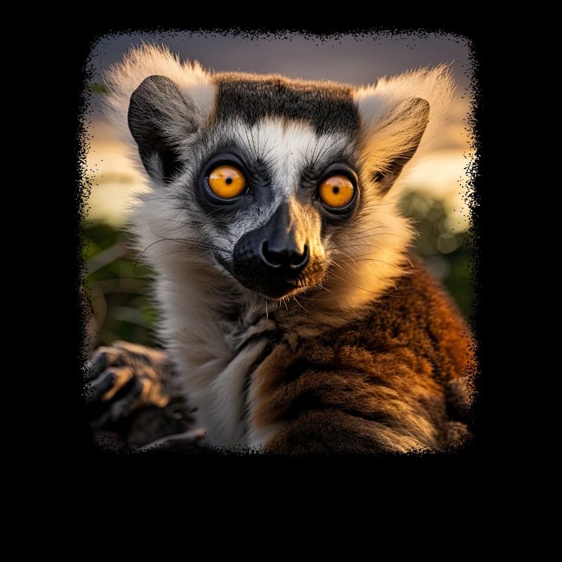 Ring-tailed lemurs realistic ring-tailed lemur