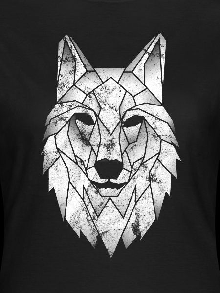 Wolf polygoon poly driehoek tattoo wolven cadeau