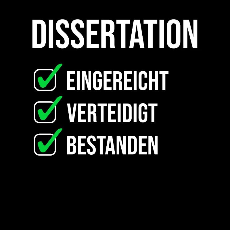 Doktortitel Dissertation Promotion Geschenk
