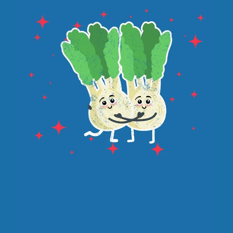 Cute Celery Couple Hugging Celery Lovers