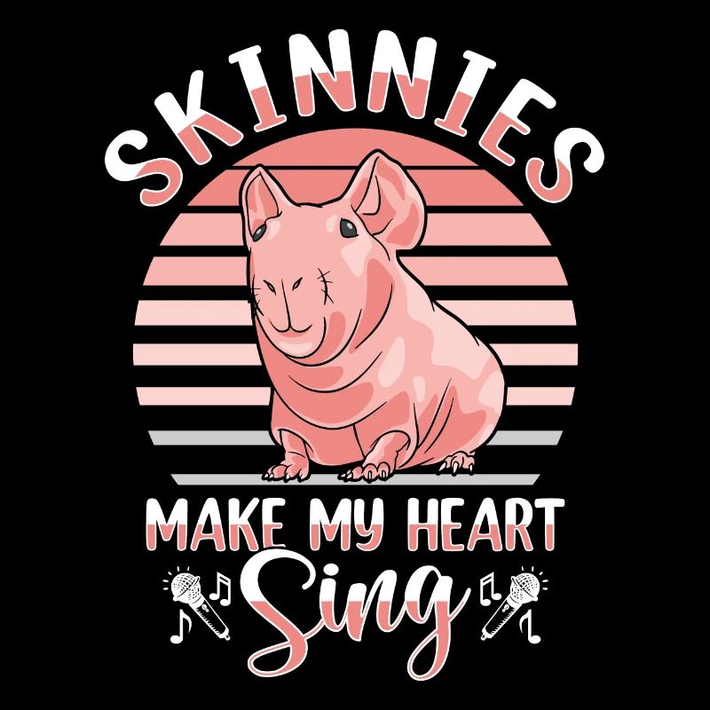 Cochon d’Inde sans poils Cochon maigre