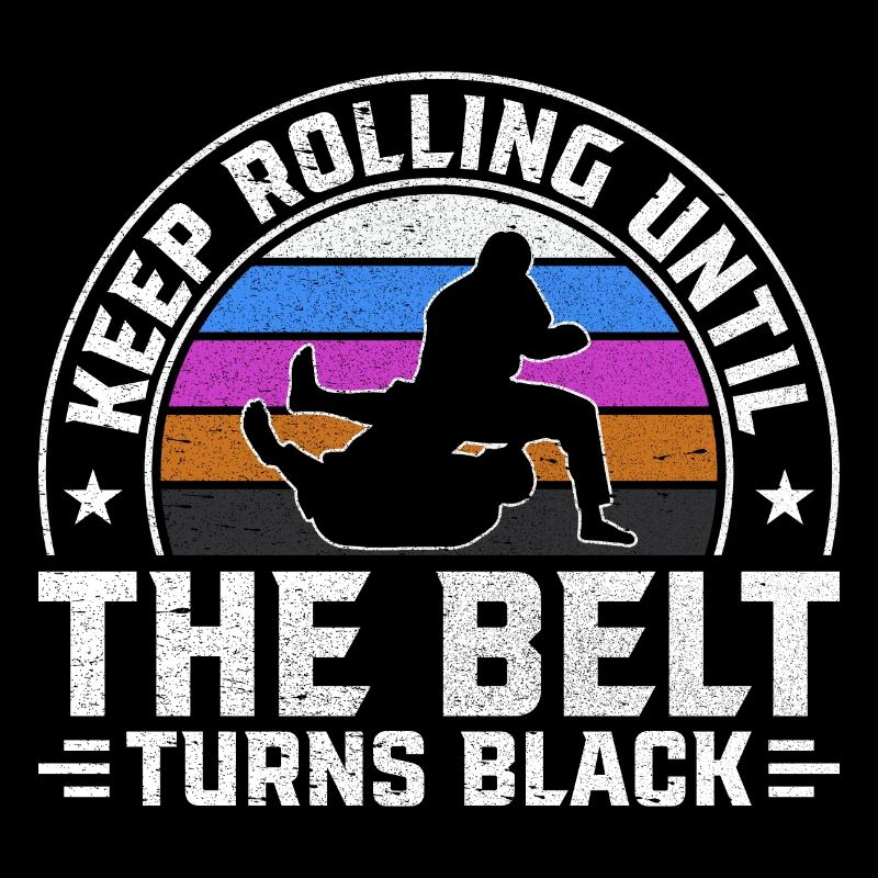 Keep rolling until the belt turns black