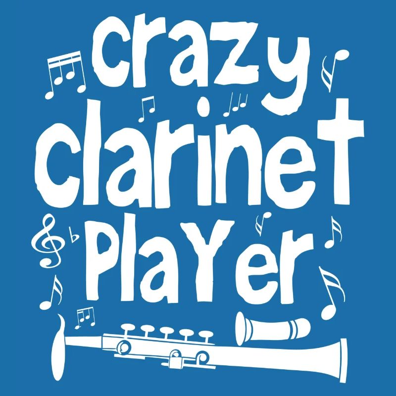 Crazy clarinet player