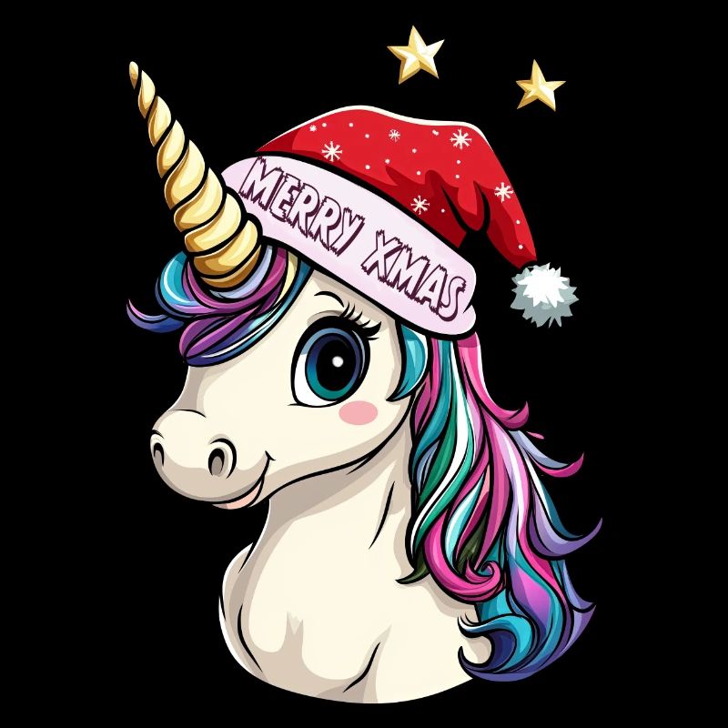 Einhörner Weihnachten
