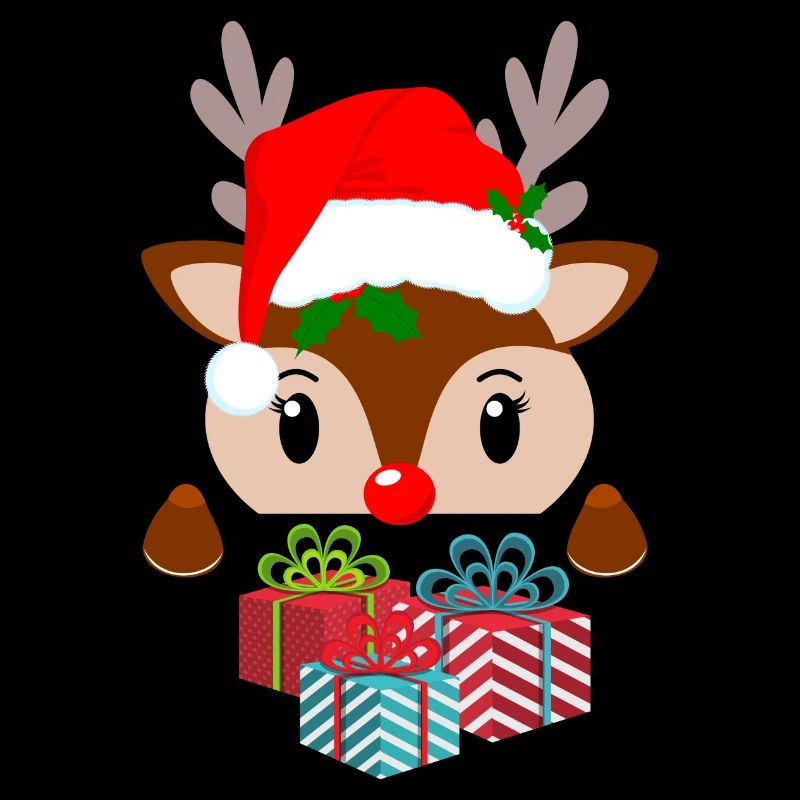 Festlicher Weihnachts-Pullover mit Rentier Design