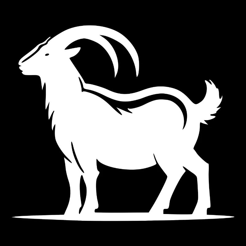 Portrait de chèvre avec d’énormes cornes