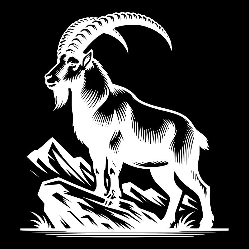 Capricorne avec d’énormes cornes