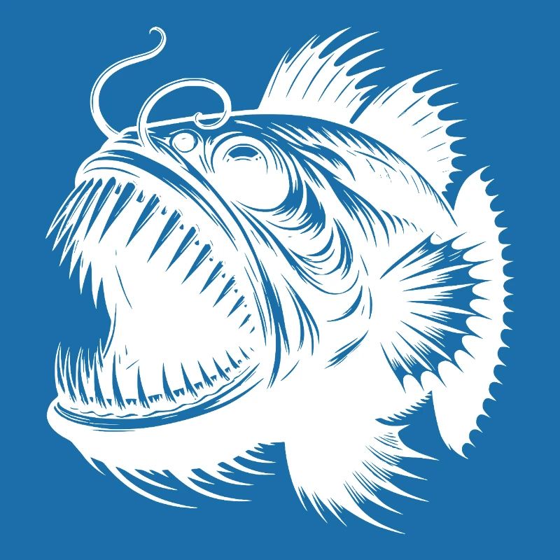 deep-sea fish with sharp teeth