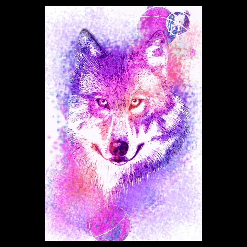 wolf purple