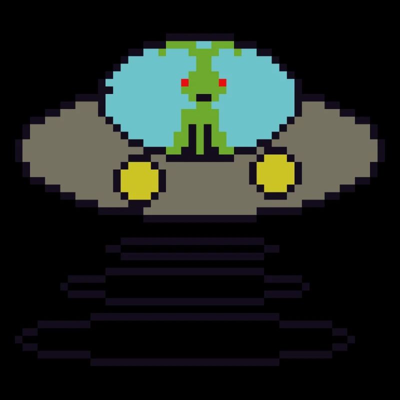 Retrogaming Pixel Ufo