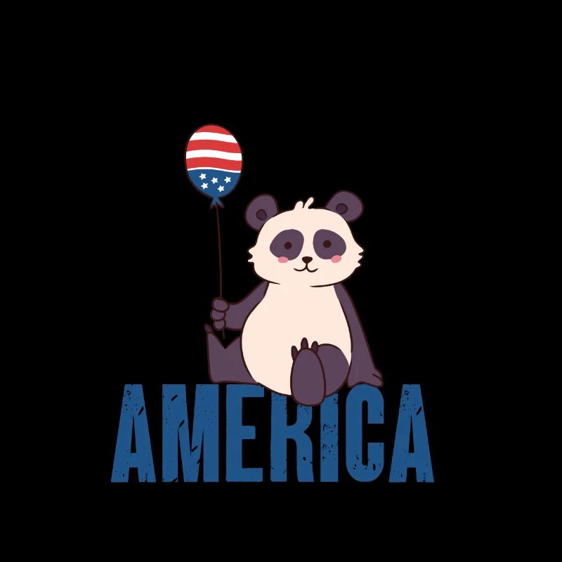 Panda America 4 juli Independence Day Freedom