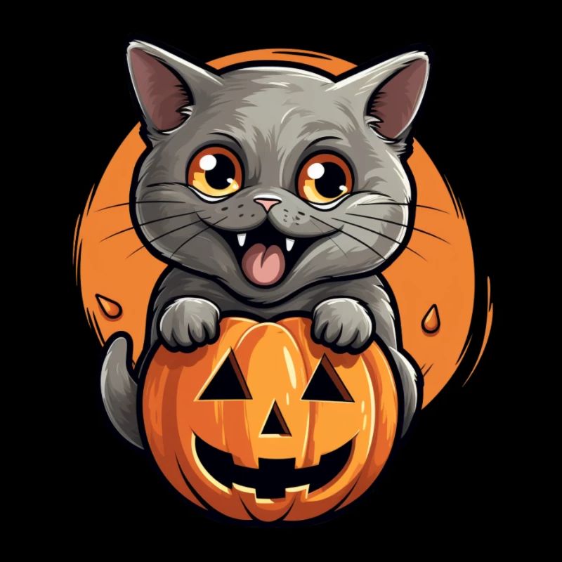 Halloween Katze