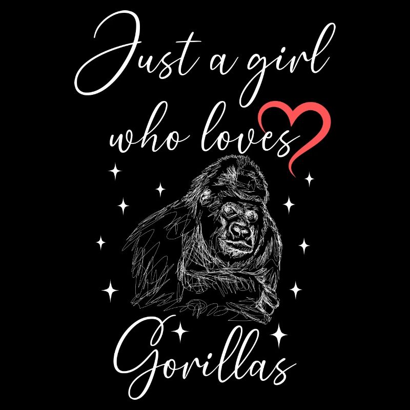 Frau Mädchen Liebe Herz Gorilla