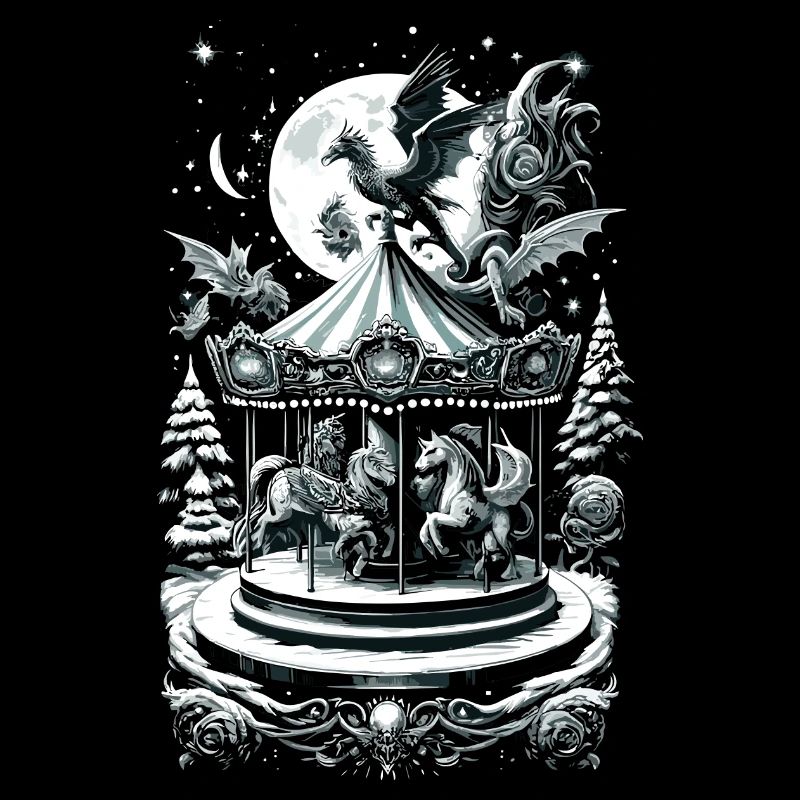 Mythical Holiday Carousel Fantasy Creature