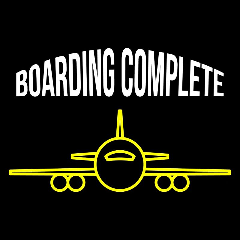 Flugzeug - boarding complete