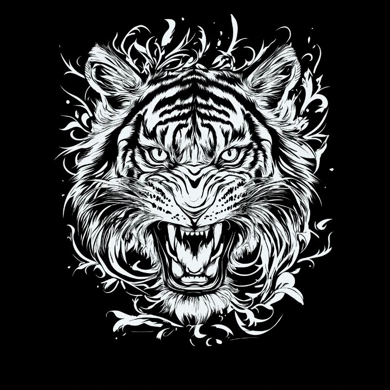 Tiger Cat Wikdkat Cat Wildcat Courage Strength Tatoo