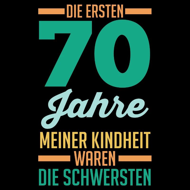 Siebzig Siebzigster 70 Jahre Geburtstag
