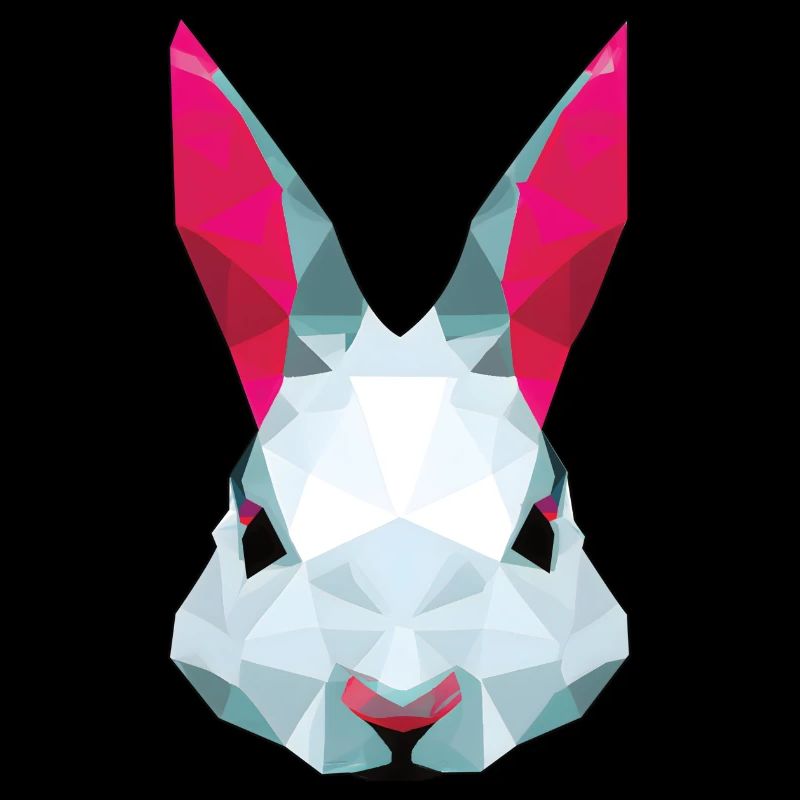White Polygon Rabbit