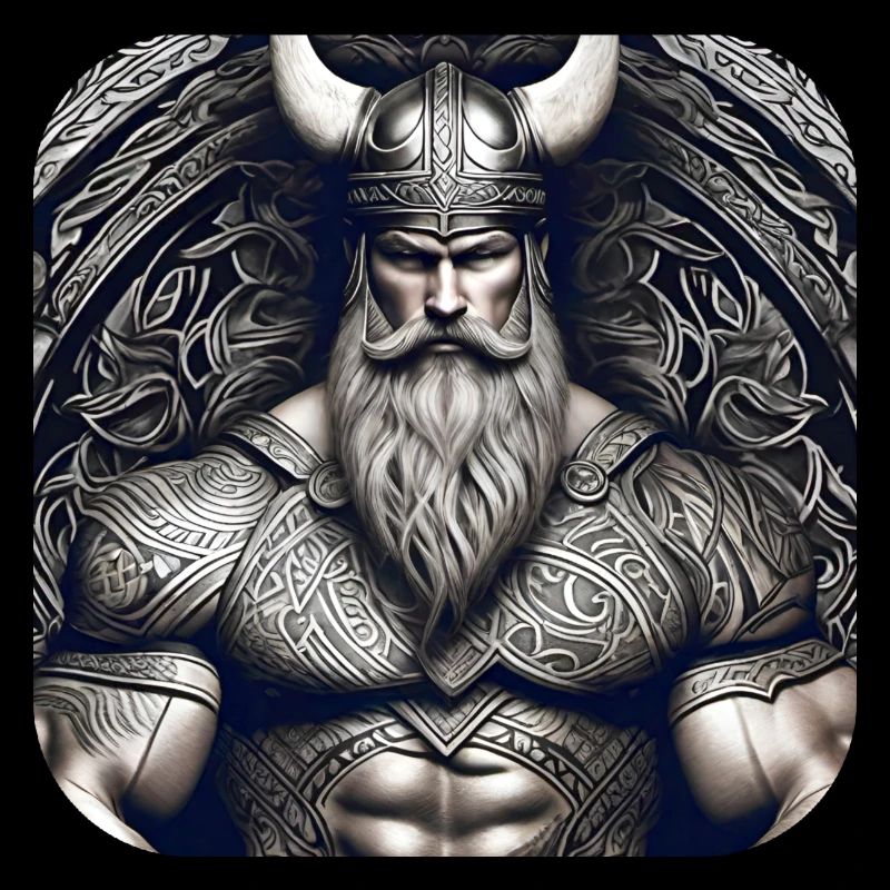Fier guerrier viking germanique