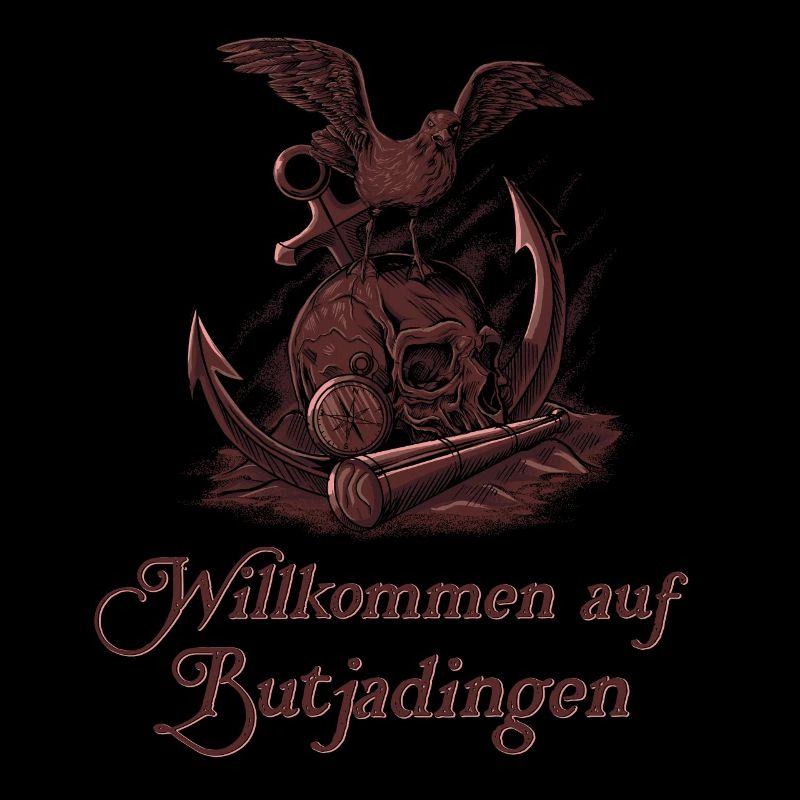 Möwe auf Schädel - Insel Butjadingen