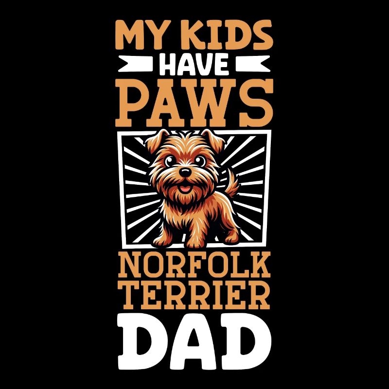 Papa terrier de Norfolk