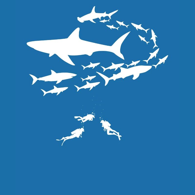 Plongeur requin plongée requin plongée requins cadeau