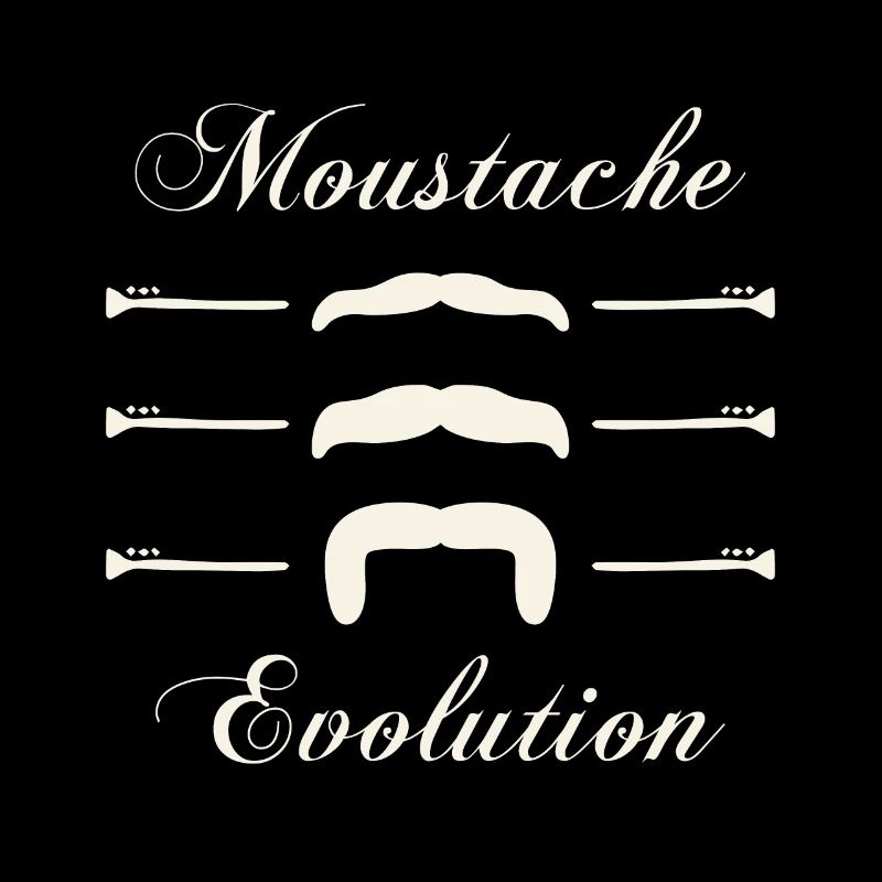 moustaches évolution, Idée cadeau d'élégance.