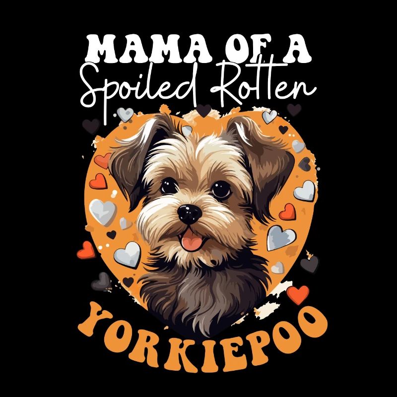 Maman de chien de compagnie d’un Yorkiepoo pourri gâté