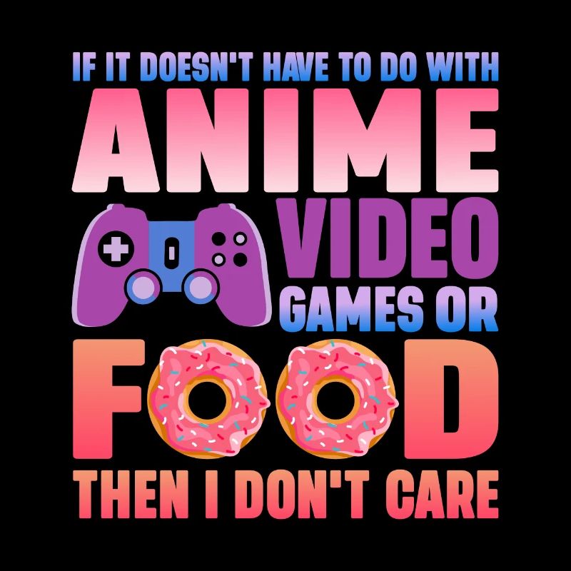 Anime -Videospiele Oder Food Manga Otaku Japanisch