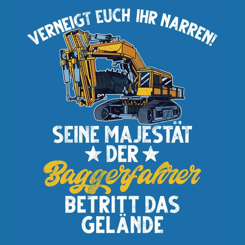 Excavator Driver Funny Construction Worker Profession Excavator