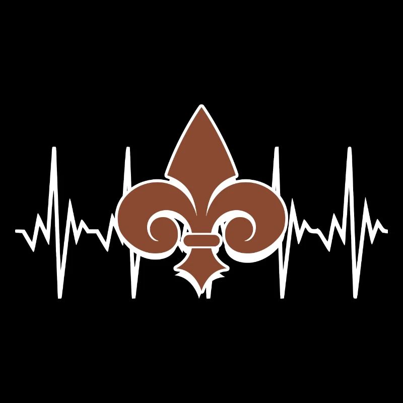Fleur de Lis Lys Herzschlag