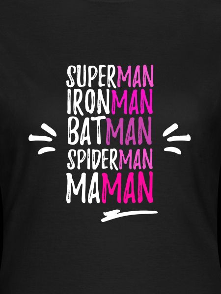 T-SHIRT SUPER HERO MOM