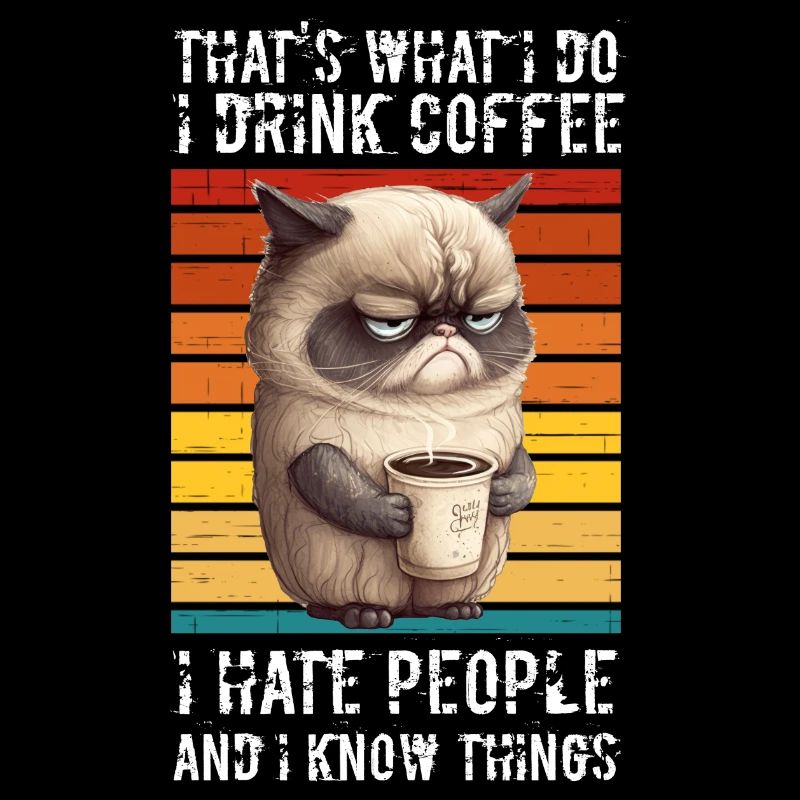 Drink Coffee, Hate People, Know things