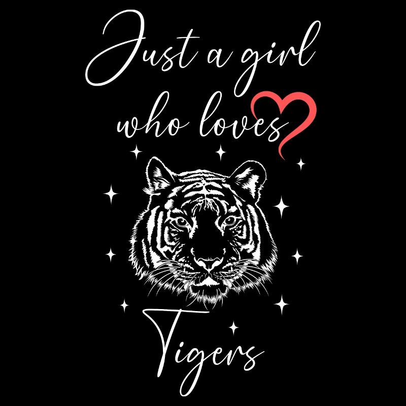 Frau Mädchen Liebe Herz Tiger