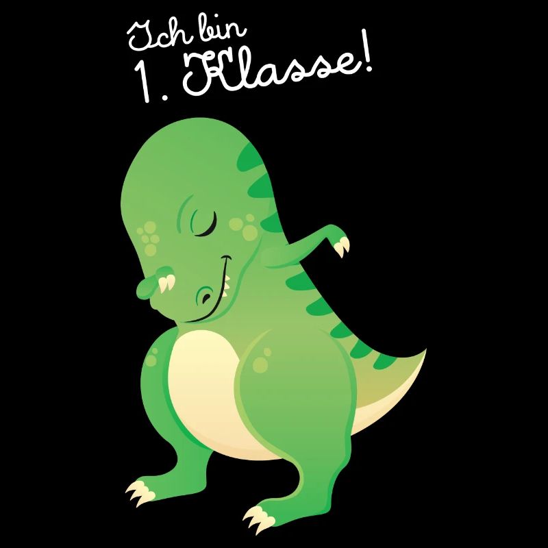 Ich Bin 1 Klasse Einschulung Dinosaurier