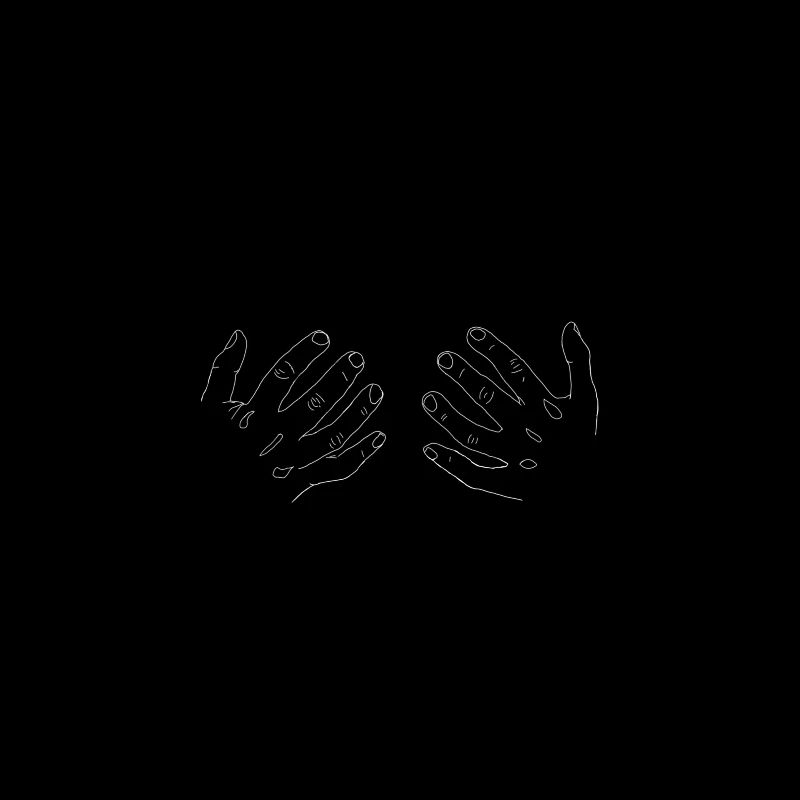 Hands to breasts, grasping hands to breasts