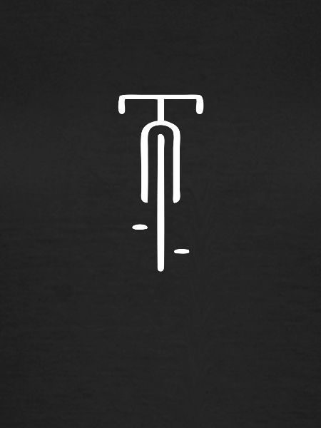 Fietslogo minimaal Retro Gift, Fietsen, chagrijnig