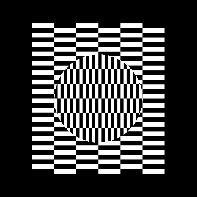 Imagination d'illusion de perception de grille visuelle
