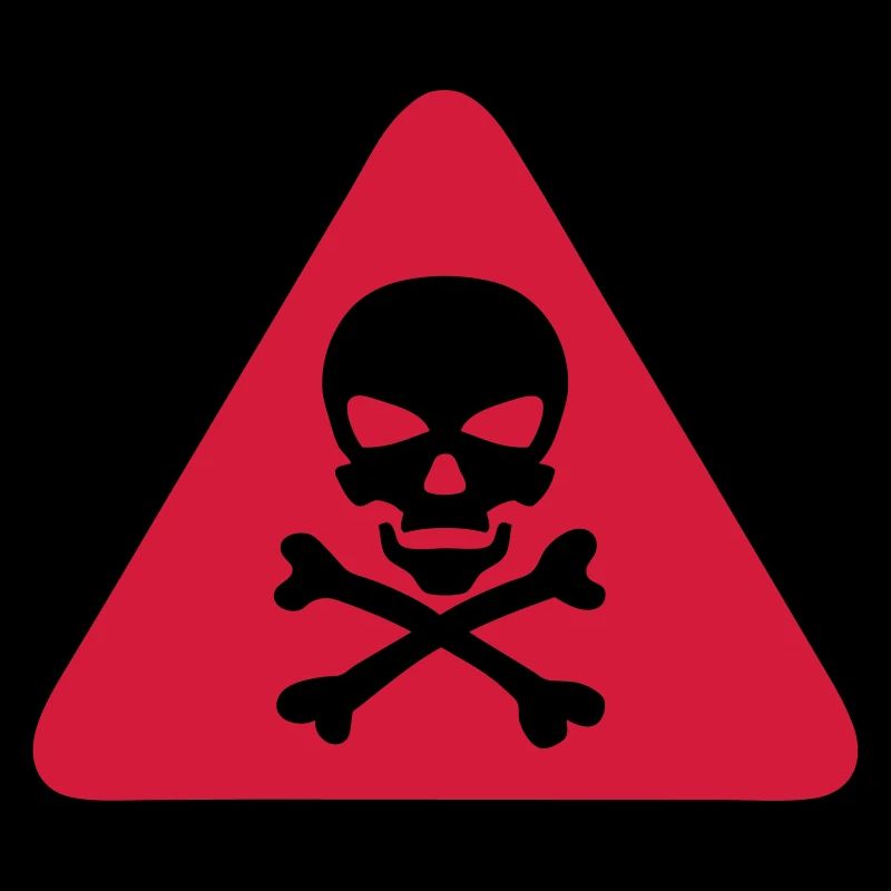 skull danger triangle panel 280)
