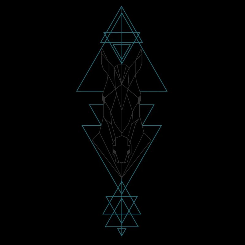 Pferd geometrisch