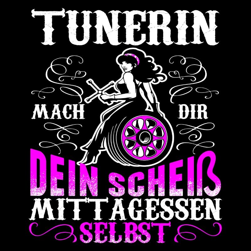Weibliche Tunerin mach dir dein Mittagessen selbst