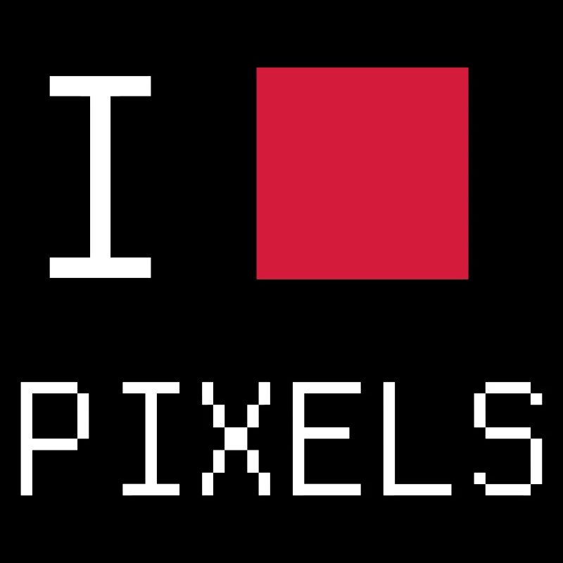 Ich liebe Pixel nerdy Hemd