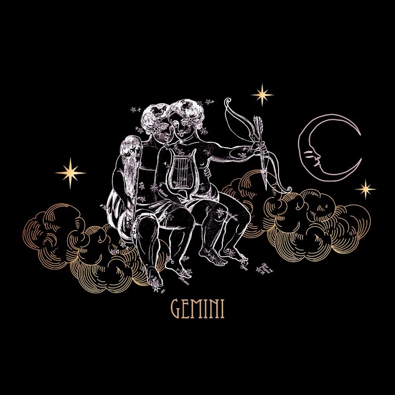 Gemini Constellation Celestial Map