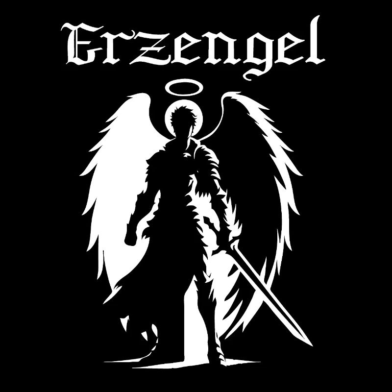 Archangel Silhouette Design – Celestial Power