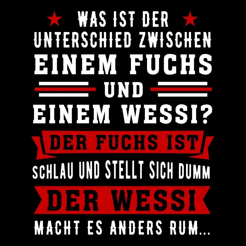Ossi Wessi DDR BRD Witz Geschenkidee Osten Stolz