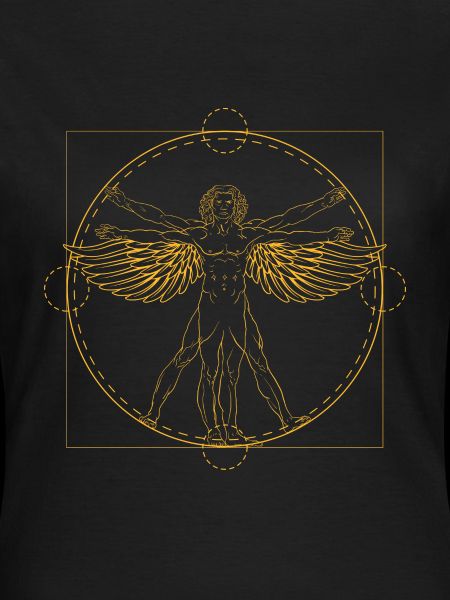 Vitruvian man wing Leonardo Da Vinci