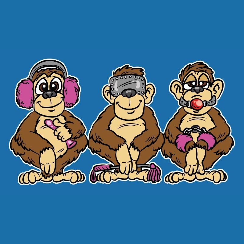 BDSM 3 Singes Singes Versaute privation sensorielle