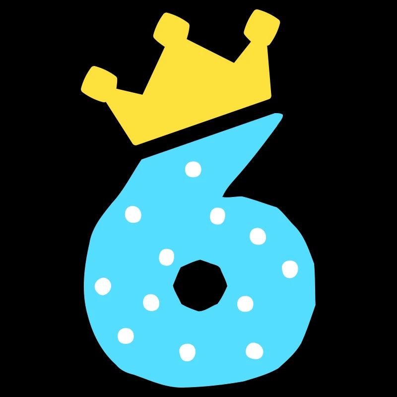6 couronnes 6 anniversaire 6 ans