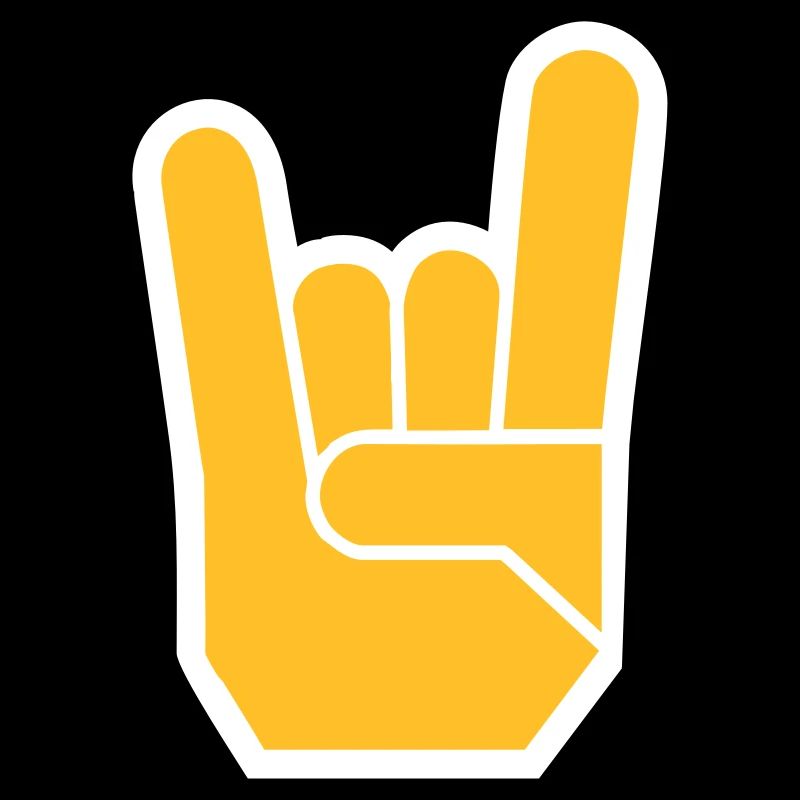 Rock Hand Pommesgabel Devilhand