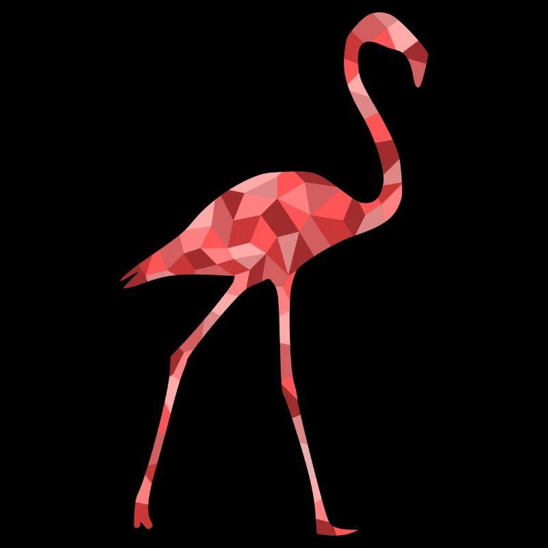 Flamingo cubist